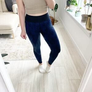 Alala Blue & Black Heroine Tight Leggings Size Small